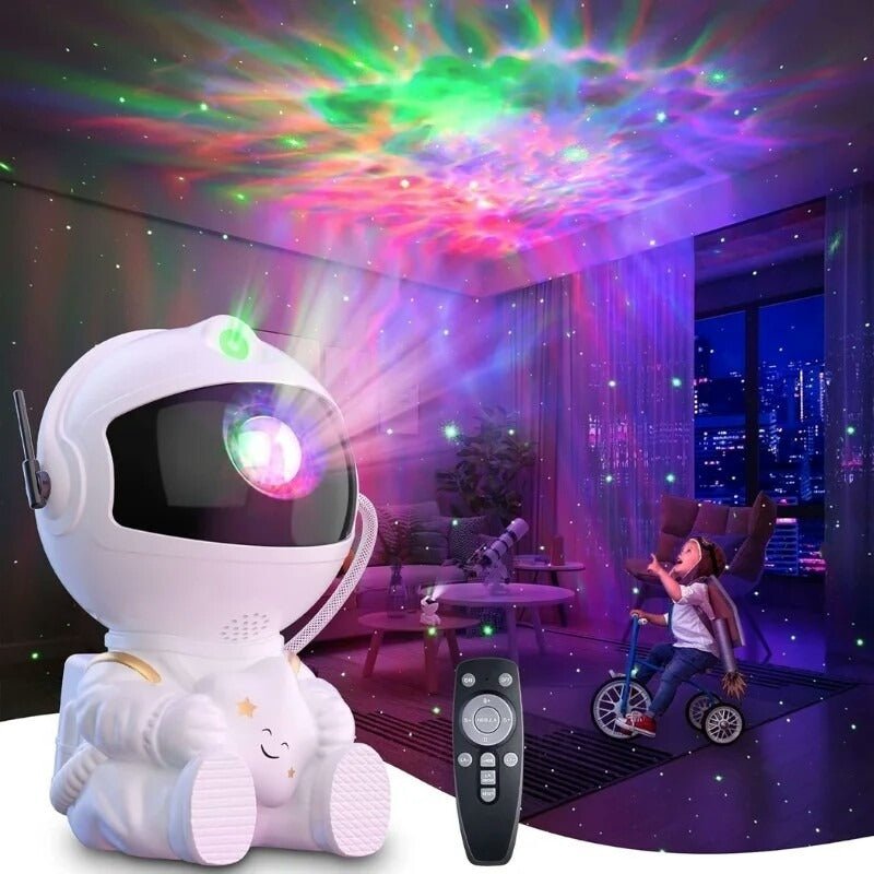 Astronaut Starry Sky Galaxy Projector Rotating Nebula Night Light with Remote Control & Timer for Kids Room & Home Decor ( random ) - MEGACART