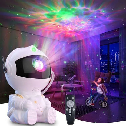 Astronaut Starry Sky Galaxy Projector Rotating Nebula Night Light with Remote Control & Timer for Kids Room & Home Decor ( random ) - MEGACART
