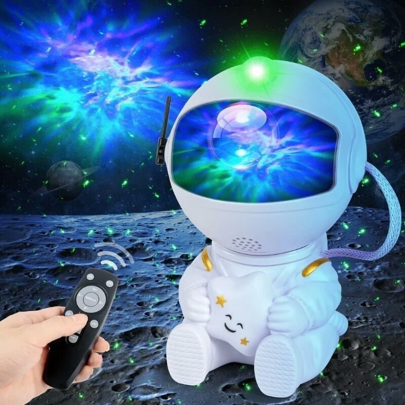 Astronaut Starry Sky Galaxy Projector Rotating Nebula Night Light with Remote Control & Timer for Kids Room & Home Decor ( random ) - MEGACART