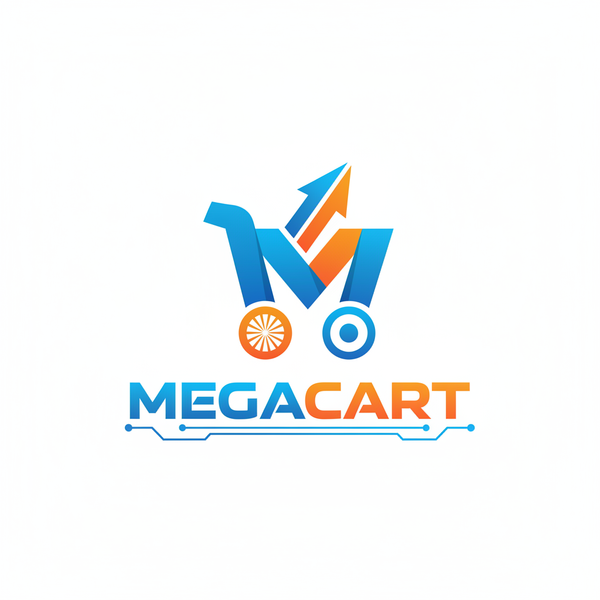 Make logo for my ecommerce web and matched the theme colour same to my web my store name is megacartpk