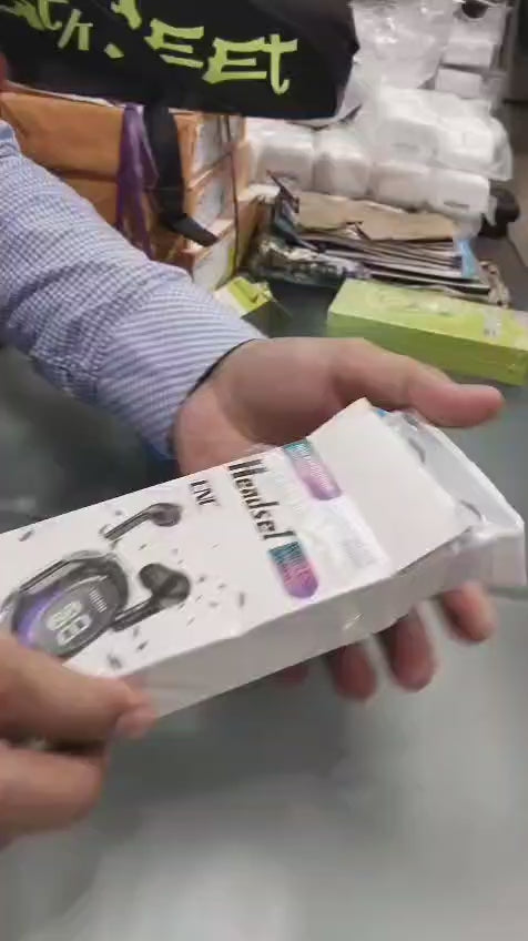 Air 39 Wireless Earbuds | Bluetooth 5.3 | Digital Display | Stereo Sound | Portable Charging Case | Random Color